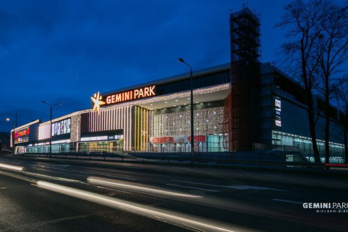 Gemini Park Bielsko-Biała Projekt rozbudowy Gemini Park Bielsko-Biała od Vide Studio na finiszu