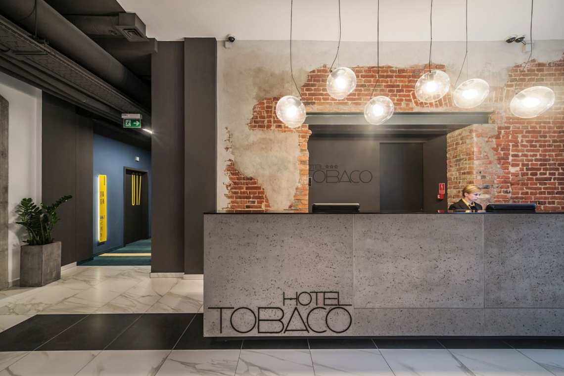 fot. Tobaco Hotel projektu EC-5 Architekci Wizytówką hotelu jest...