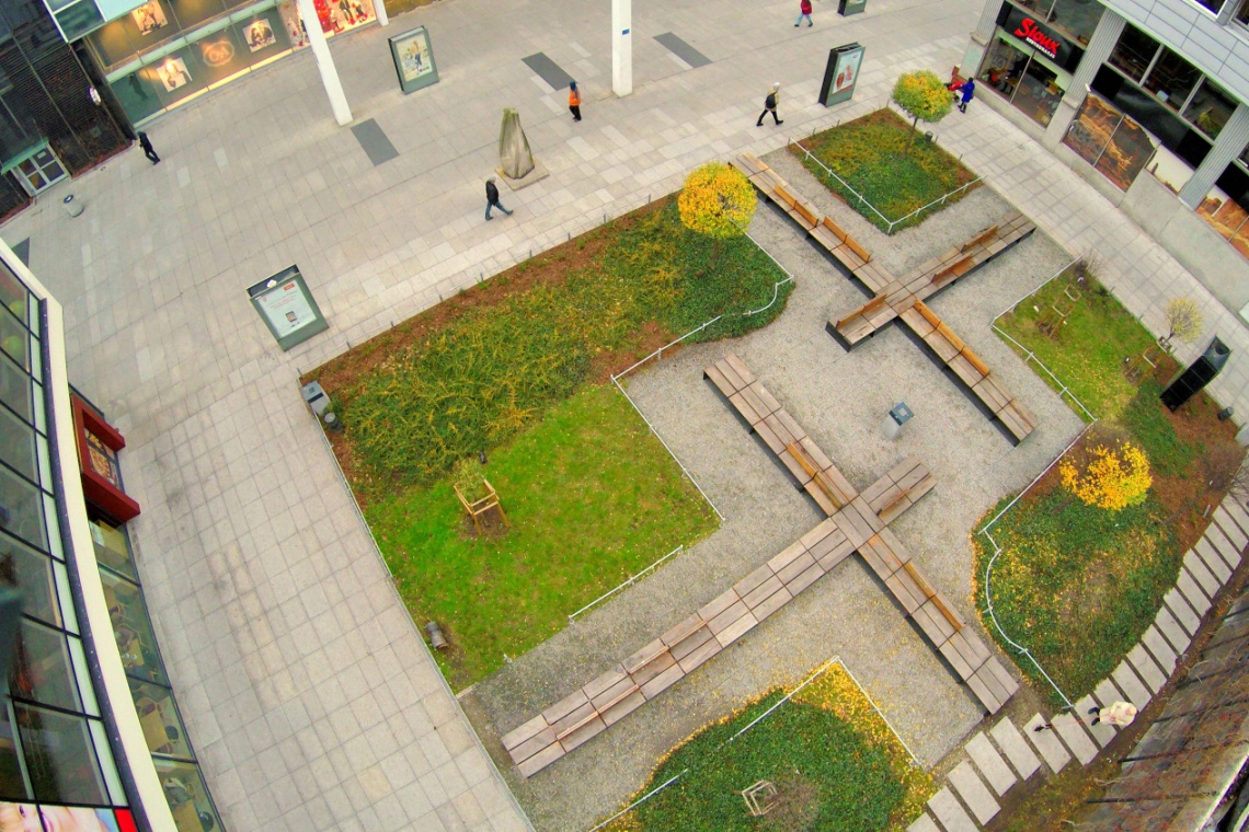 Zodiak z góry, fot. Lafarge Wystartował konkurs na plac wokół Pawilonu Architektury Zodiak