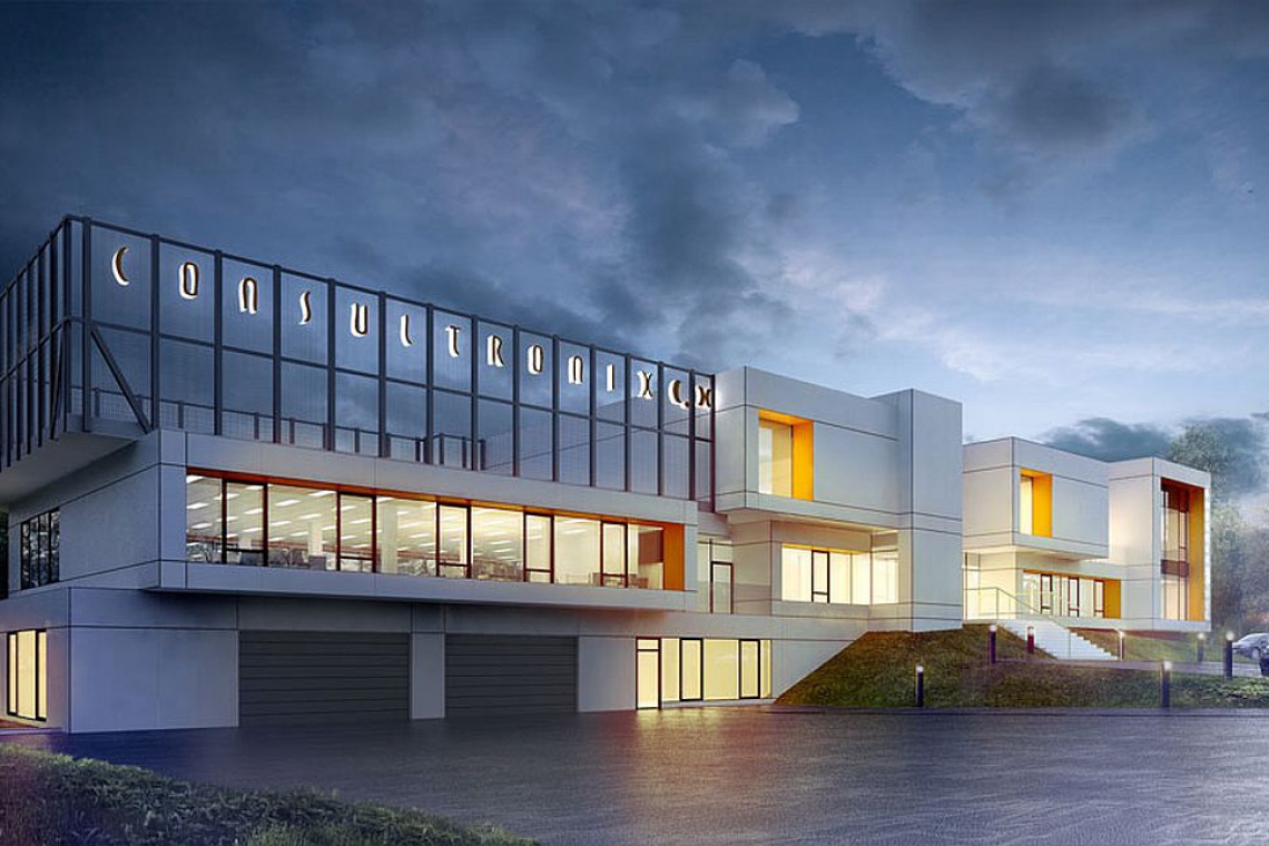 Biurowiec CX2, Consultronix S.A., projekt APA Zalewski Bubak Biurowiec projektu APA Zalewski Bubak na finiszu