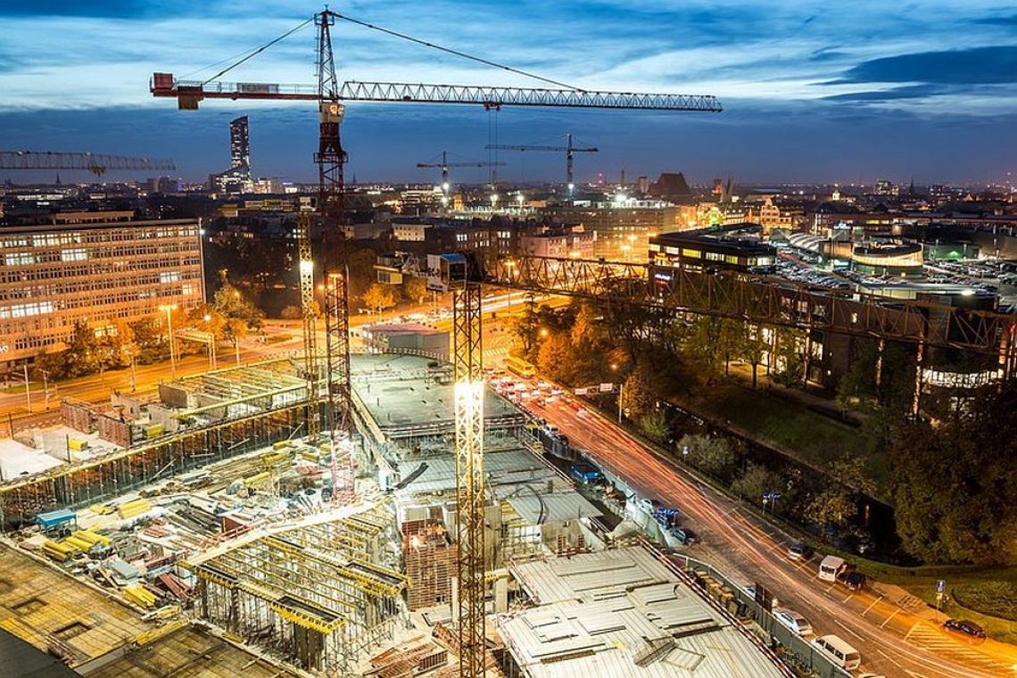 Budowa OVO Wrocław, fot. M. Lulko OVO Wrocław podsumowuje rok i trwającą od kwietnia budowę