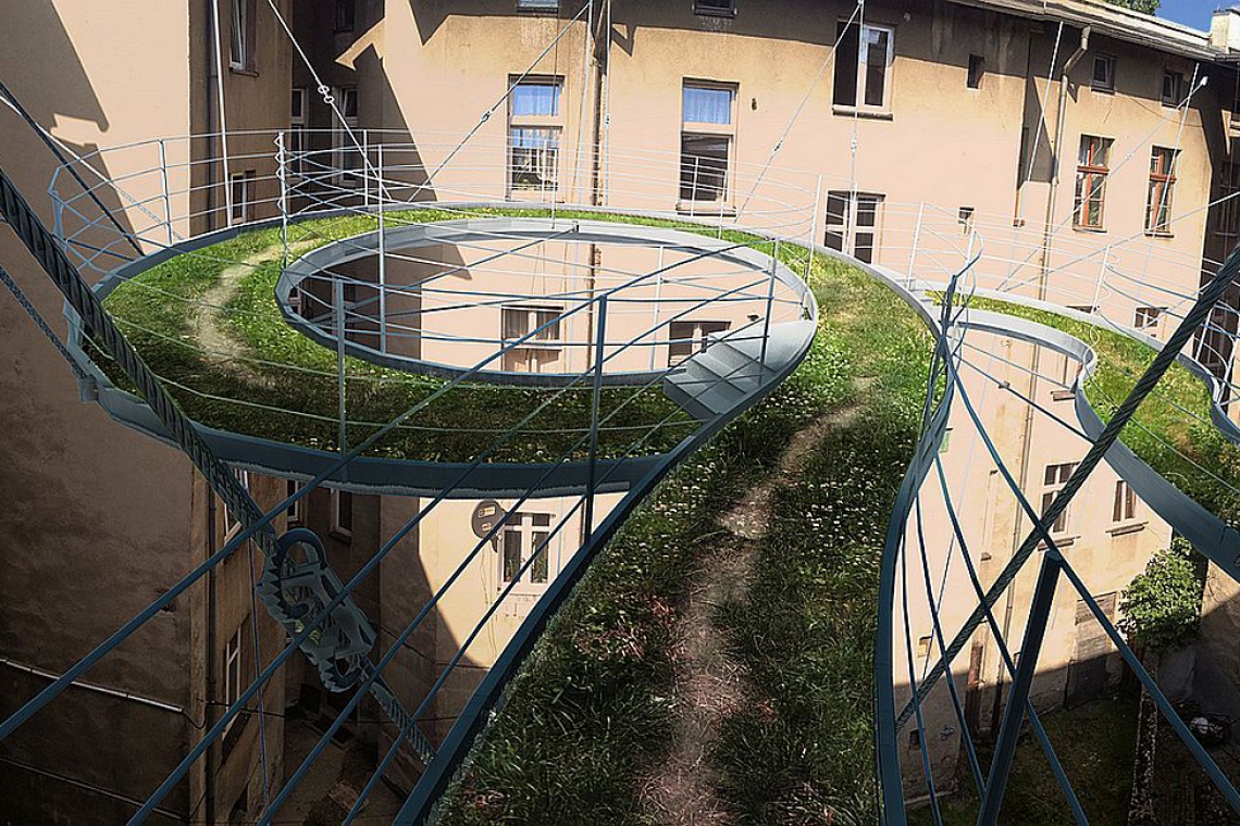 Balkon Walk-on w Gliwicach, fot. Zalewski Architecture Group Są pomysły, które powstają z potrzeby chwili