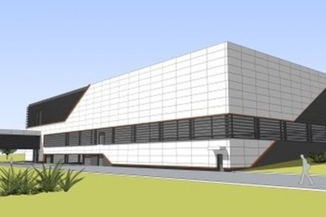 fot. Wizualizacja kompleksu sportowego w Gdańsku Kompleks sportowy projektu Archimedia z wykonawcą