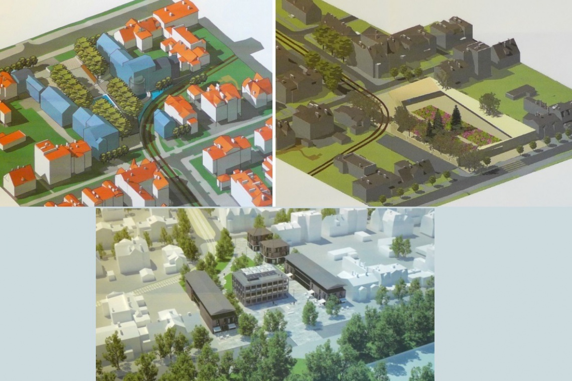 Przykładowe projekty zagospodarowania Placu Inwalidów Wojennych, fot. UM Gdańsk Pomysł na Plac Inwalidów Wojennych w Gdańsku