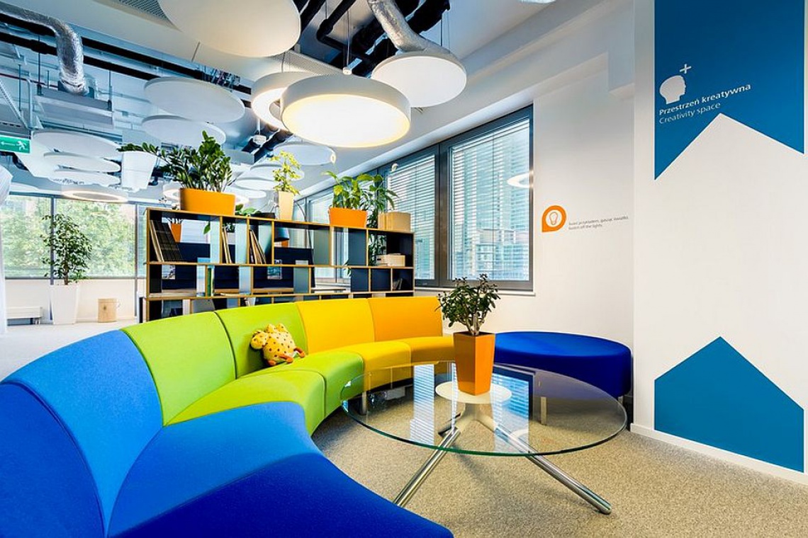 Skanska Property Poland biuro Warszawa Skanska z pierwszym platynowym certyfikatem LEED dla wnętrza w Polsce