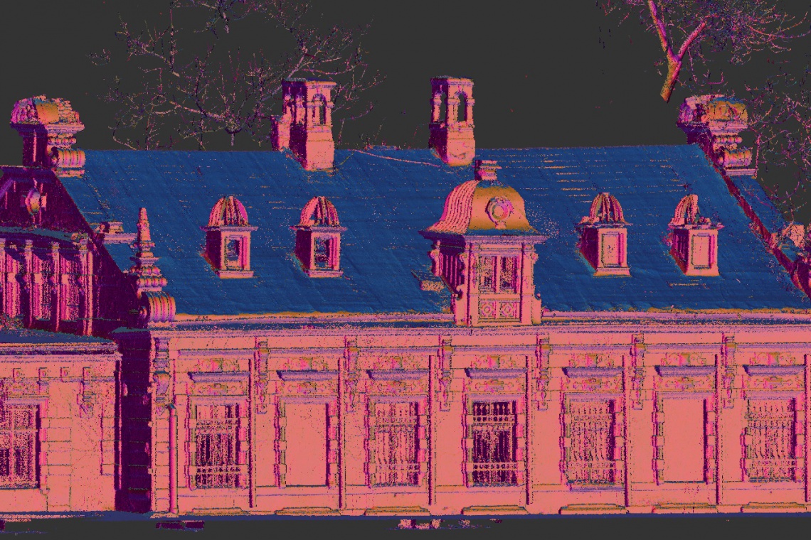 Chmura, fot. RWSL RWSL odbudują zabytek z 1879 r. za pomocą skaningu laserowego 3D