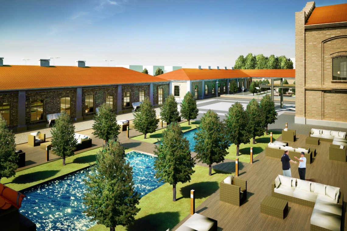 Wizualizacja projektu pracowni Rawe Projekt. Tak może wyglądać zrewitalizowana cukrownia w Opolu Lubelskim, fot. Rawe Projekt Zamiast cukrowni w Opolu Lubelskim będzie hotel