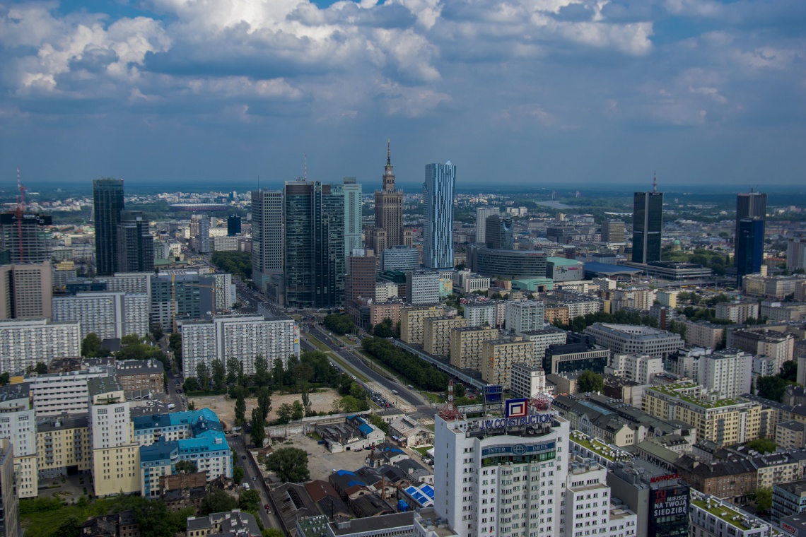 Panorama Warszawy, fot.: Piotr Waniorek Najwyższe budynki w Polsce