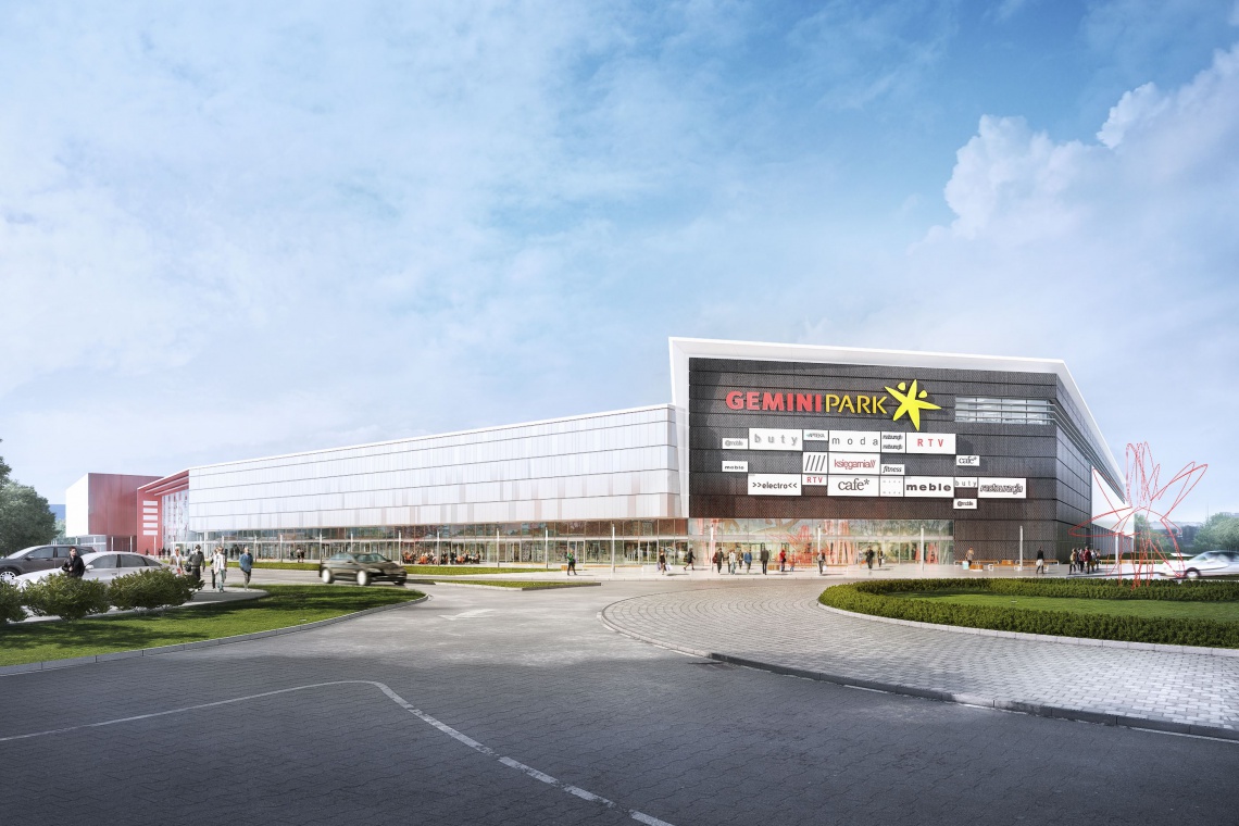 Gemini Park Tychy, fot. Gemini Holding / Materiały prasowe Gemini Park Tychy wpisze się w charakter miasta. To projekt Vide Studio