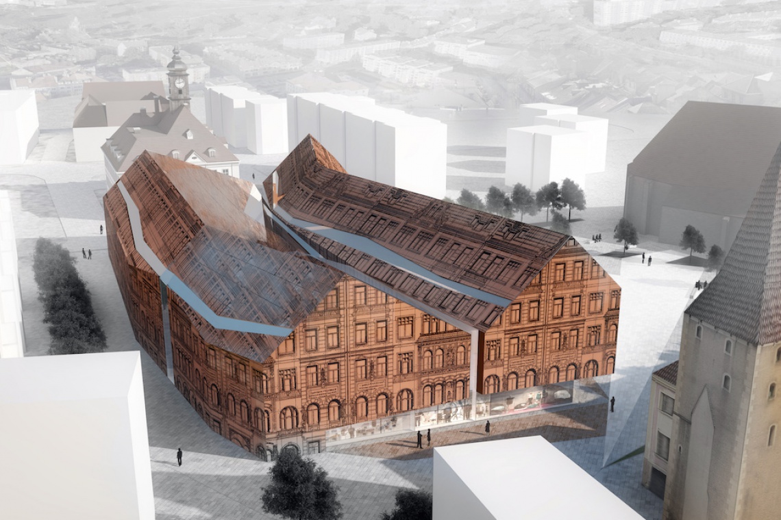 Projekt opracowany przez pracownię AP Szczepaniak - galeria handlowo-usługowo-biurową w Lubinie Innowacyjny projekt galerii handlowej od AP Szczepaniak