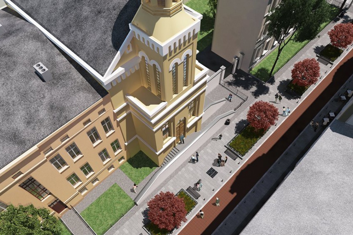 Tak będzie wyglądał woonerf na Piramowicza, fot. UM Łódź Kolejny woonerf w Łodzi gotowy w kwietniu