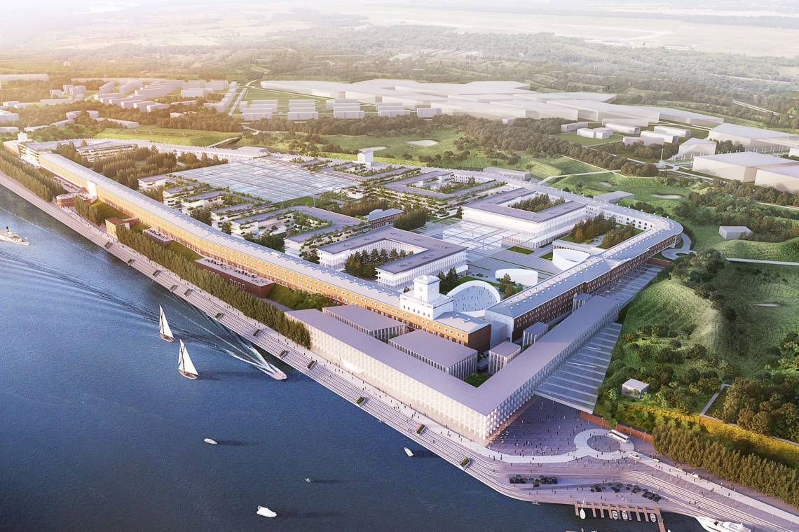 Warszawa Modlin Smart City, projekt JSK Architekci, fot. materiały prasowe "Puls Biznesu": Twierdza Modlin pęcznieje na papierze