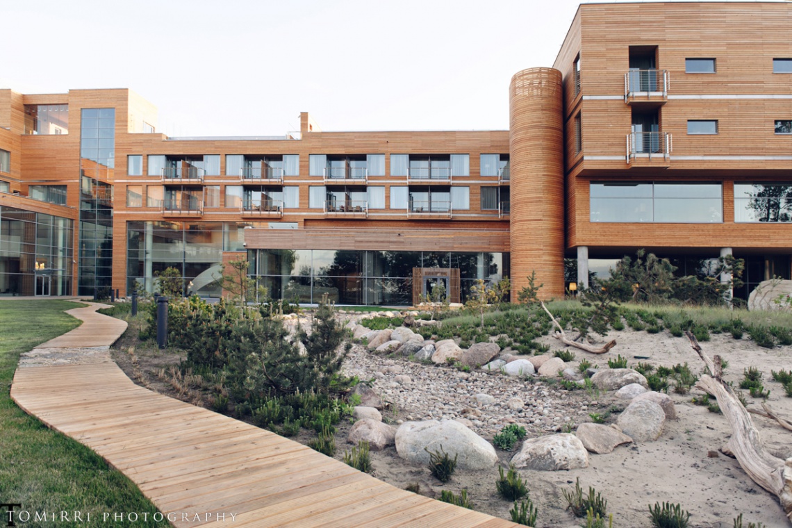 Mera Spa Hotel, Sopot Oryginalna fasada inspirowana wyrzuconym przez morze drewnem