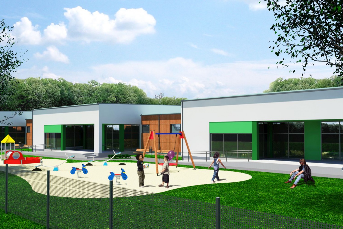 Autorem projektu złobka jest architekt Krzysztof Grzegorzewski z Gorzowa Wlkp. Przyjazna przystań dla maluchów