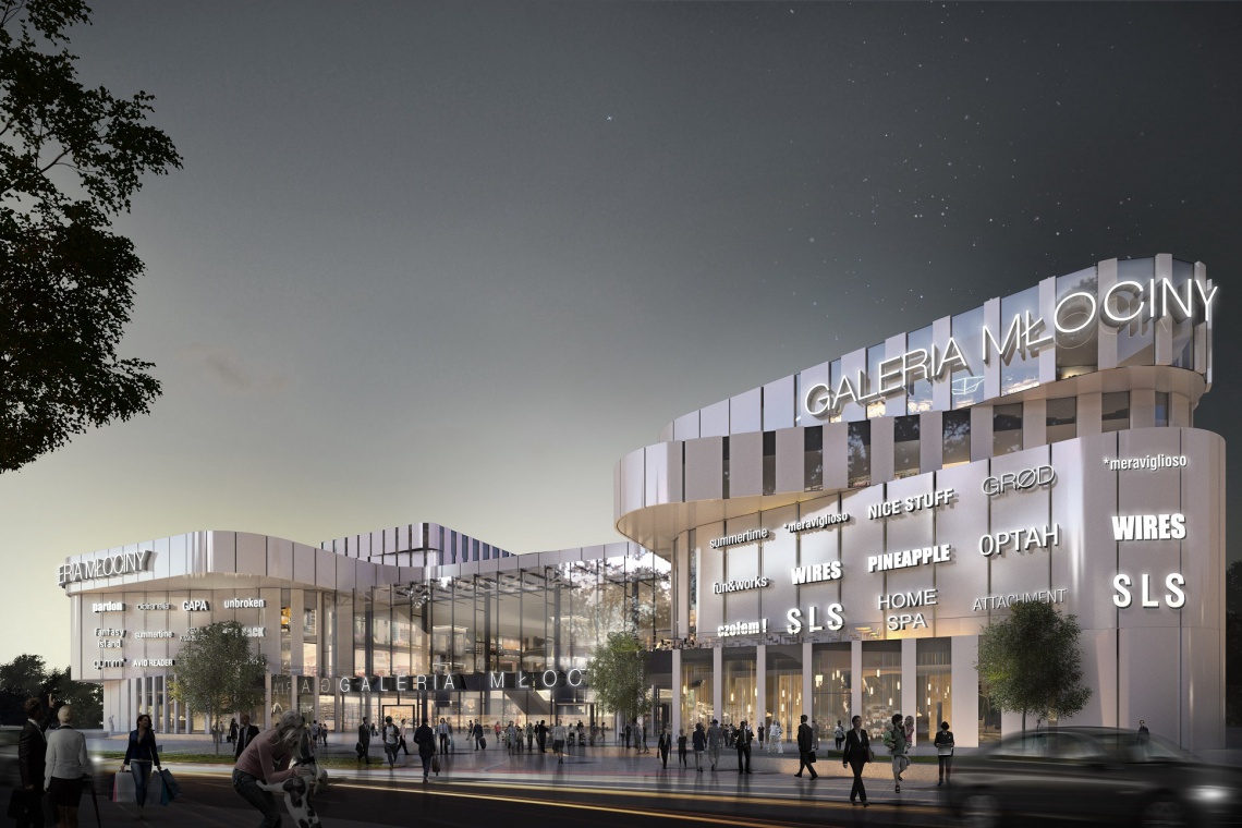 Galeria Młociny, fot. materiały inwestora Plac budowy Galerii Młociny wkrótce ożyje. To projekt Kuryłowicz & Associates i Chapman Taylor