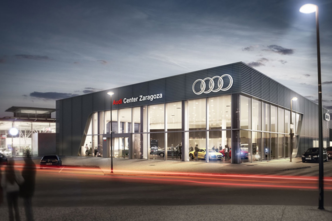 Salon Audi w Saragossie. Fot. Ingennus Urban Consulting Design wchodzi do salonów