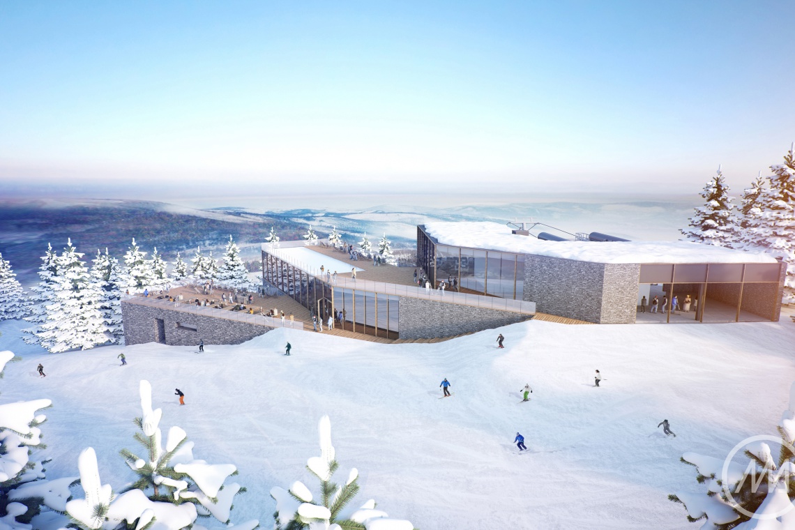 Projekt Major Architekci (Marcin Major, Anna Major, Marta Górniak, Paweł Major) autor wizualizacji: Paweł Osmak Teraz narty tylko w Polsce! Spektakularna inwestycja w Szczyrku