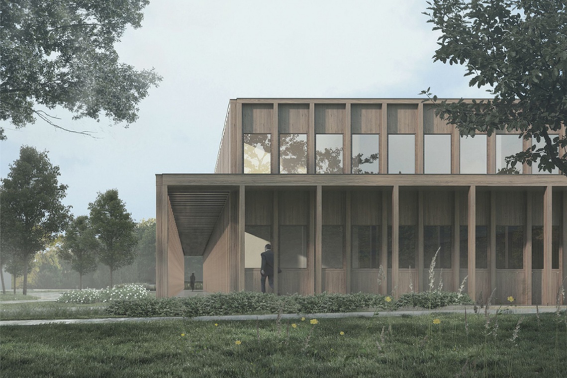 Autorzy: Jojko+Nawrocki Architekci (Tomasz Berezowski, Sebastian Dziedzic, Beata Gołas, Marcin Jojko, Bartłomiej Nawrocki, Jakub Sahatqija, Agnieszka Weber) Ośrodek Zdrowia jako budynek pasywny. Projekt Jojko+Nawrocki okazał się najlepszy