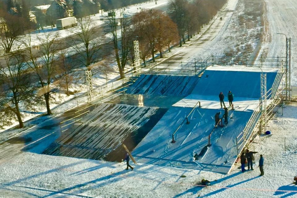Na ulicy Klimczaka 1 w Warszawie trwają przygtowania, fot. materiały prasowe W Warszawie powstanie jedyny taki snowpark