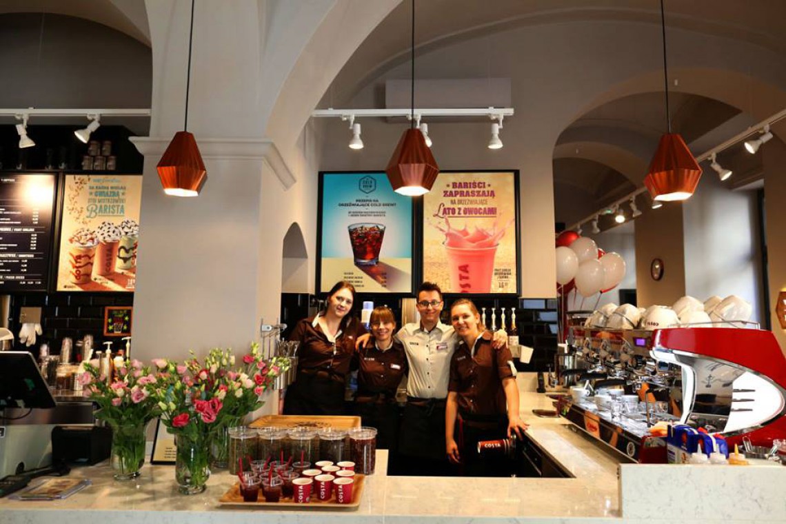 Nowa Costa Coffee w Krakowie fot. mat. prasowe Nowa Costa Coffee w Krakowie. To prawdziwa perełka