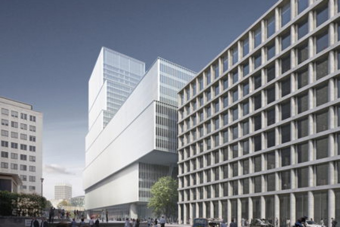 fot. David Chipperfield, projekt inwestycji w miejscu Elizabeth House z 2015 roku Budynki, które przemijają