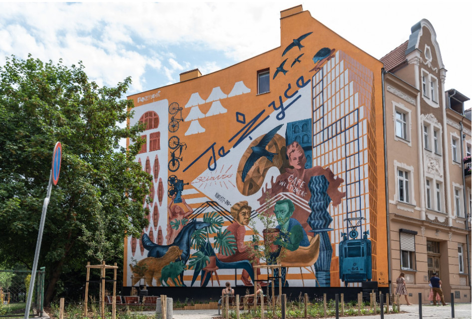 Mural i park kieszonkowy Poznańskie Jeżyce z nowymi akcentami