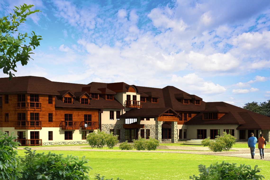 Tradycyjna architektura w Rybniki Park Medical Spa