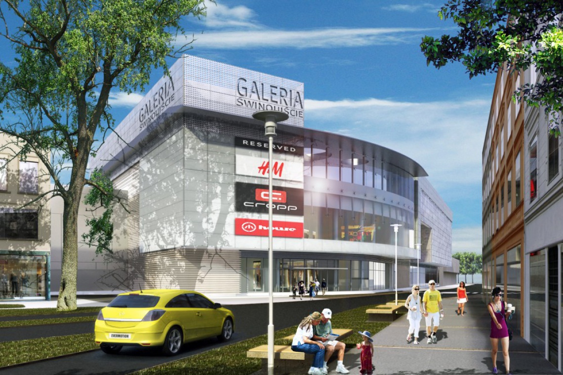 Galeria Świnoujście Calbud ruszył z budową Galerii Świnoujście według projektu FBA