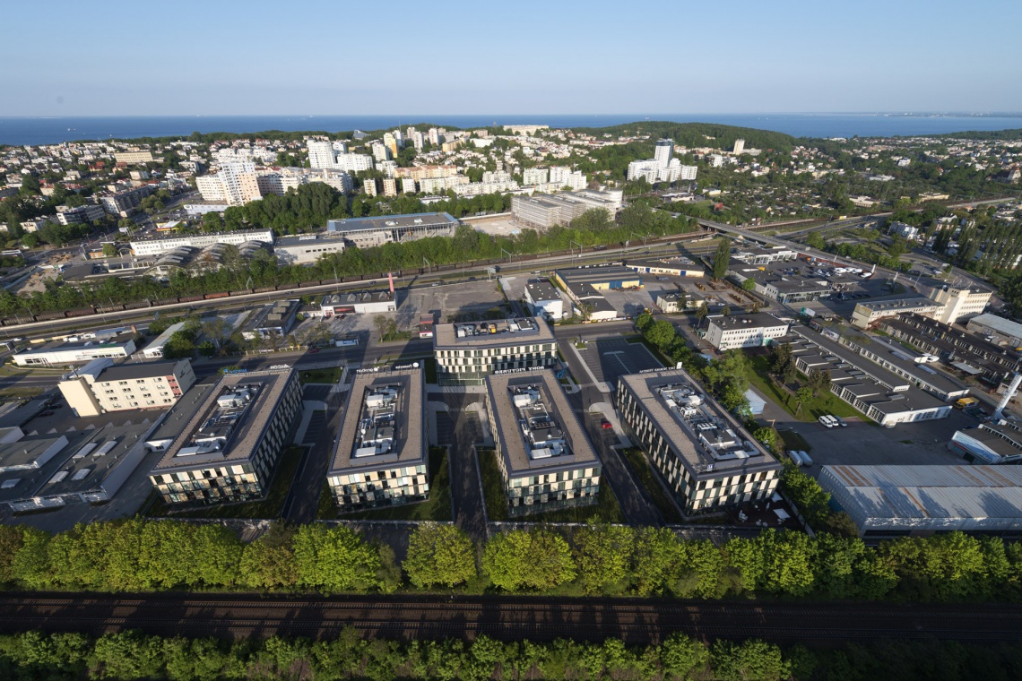 Kompleks Łużycka Office Park w Gdyni Biurowiec Łużycka Plus pełen ekologicznych rozwiązań