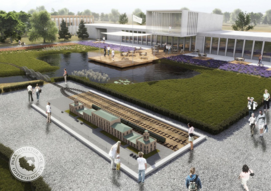 Wizualizacja Parku, fot. Park Miniatur Woj. Maz. Sp. z o.o. Warszawskie zabytki w skali mikro