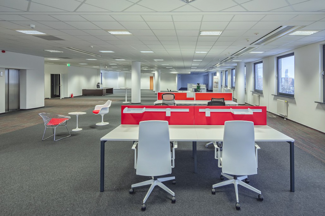 Showroom w warszawskim biurowcu Irydion, fot. JLL Showroom w warszawskim Irydionie
