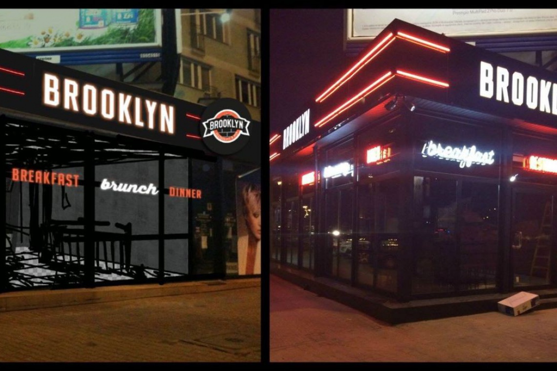 Projektowanie i efekt gotowej restauracji Brooklyn, fot. A+D Jak wygląda proces projektowania restauracji