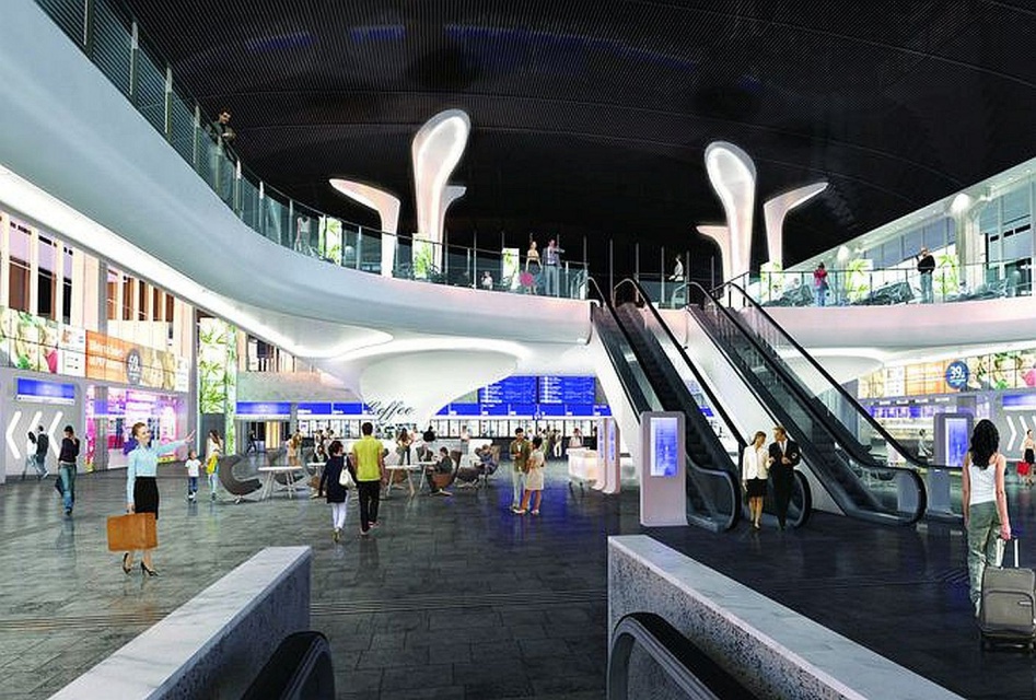 Wizualizacja Dworca Centralnego, fot. PKP S.A., SUD Architekt Polska Dworzec Centralny znów się zmieni