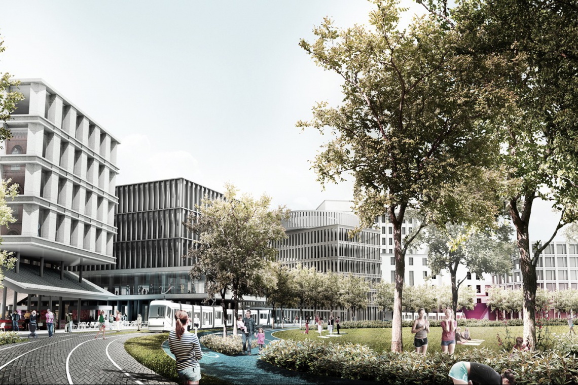 Tak mógłby wyglądać Plac Narutowicza w Warszawie, jednak nie wybrano żadnej propozycji Jak mogłyby wyglądać Plac Narutowicza i Rondo Dmowskiego?