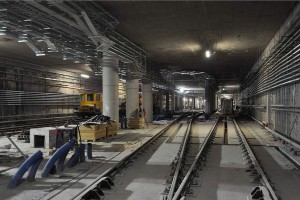 Zaawansowane prace na stacji Stadion Narodowy II linii metra