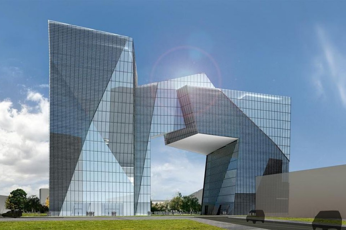 Brama Miasta Łódź, projekt: Daniel Libeskind, fot. UM Łódź Budowa łódzkiej Bramy Miasta nadal możliwa