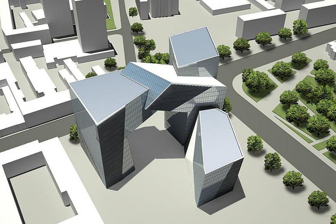 Brama Miasta Łódź, projekt: Daniel Libeskind, fot. UM Łódź Łódź ponownie szuka inwestora pod budowę Bramy Miasta