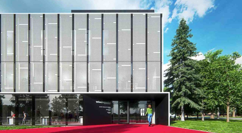 Inspiracją projektu Ultra Architects jest szpalta gazety