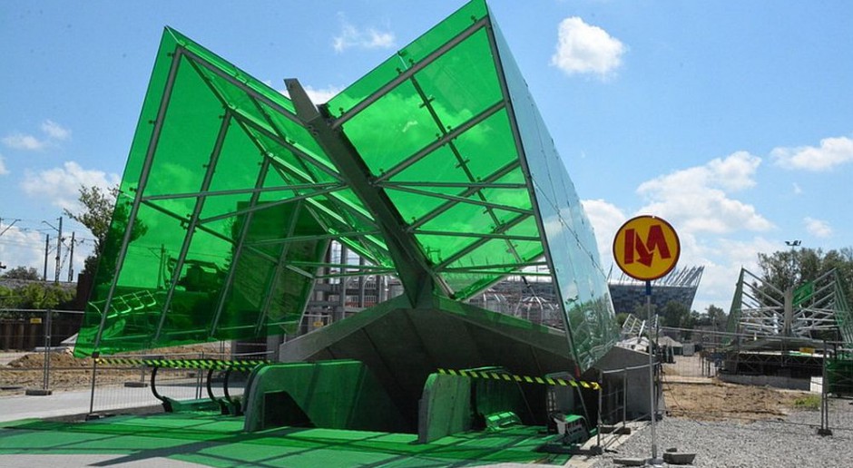 Zielona stacja II linii metra