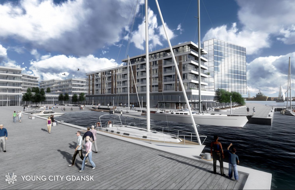 Young City Gdansk - Marina, fot. BPTO Droga do rewitalizacji terenów postoczniowych otwarta
