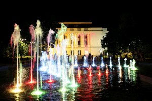 Kolorowe, tańczące fontanny ma także Bydgoszcz - wideo