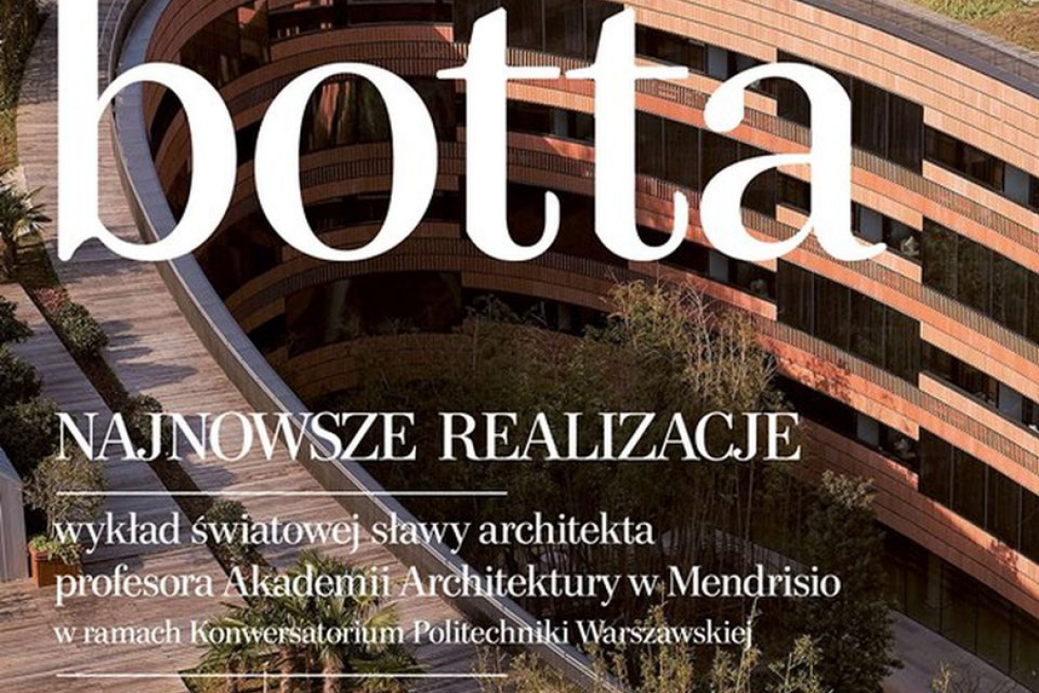 Wybitny architekt Mario Botta odwiedzi Warszawę