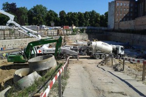 Ruszyła budowa OVO Wrocław - prace przy fundamentach