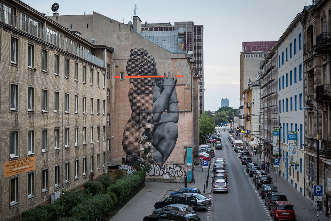 Mural na ulic Widok w Warszawie, fot. Maciej Kruger Warszawa: ten projekt zmienił całkowicie topografię ul. Widok