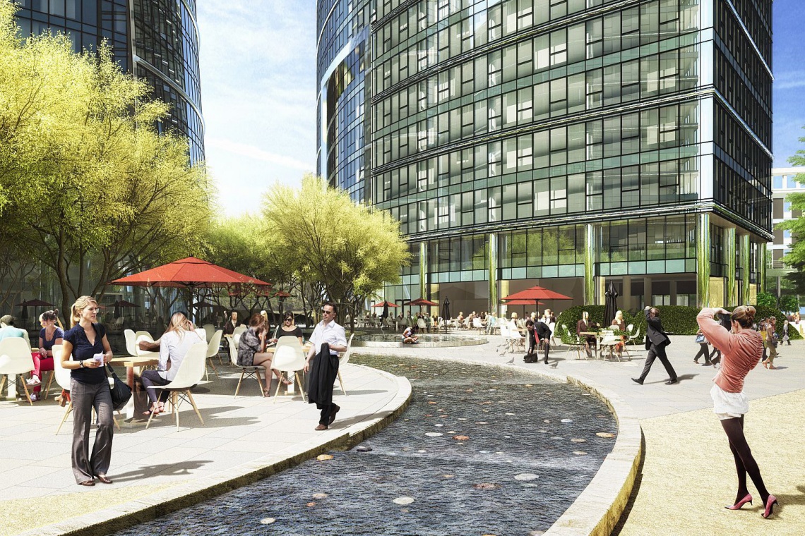 Plac Europejski przed Warsaw Spire, Ghelamco Plac Europejski przed Warsaw Spire na miarę paryskich deptaków