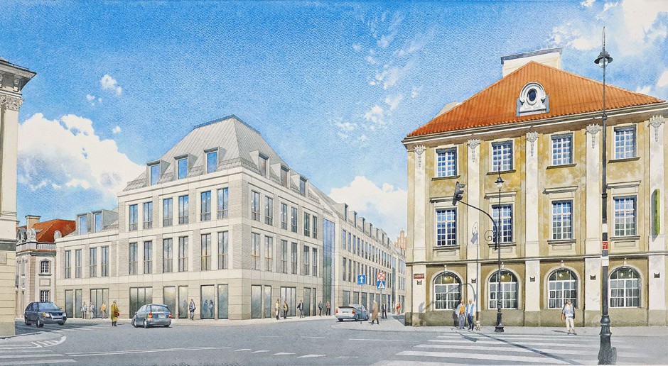 Biurowiec przy Placu Zamkowym – Business with Heritage zgodnie z planem