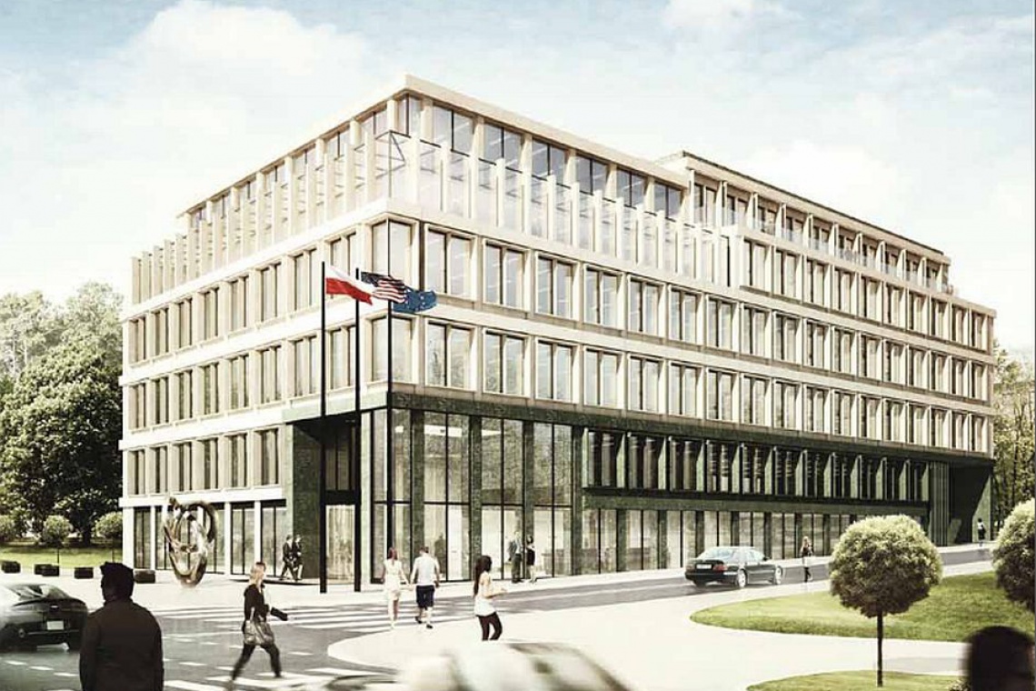 Carpathia Office House, Warszawa Carpathia Office House w Warszawie już z wiechą