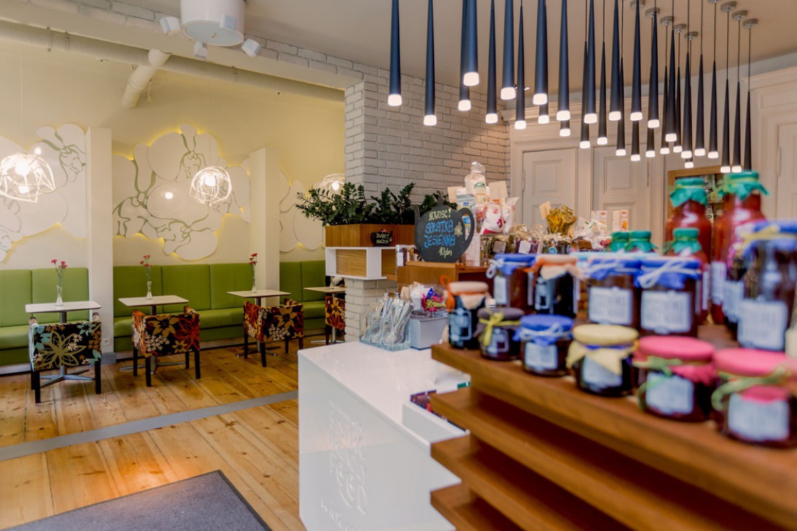 fot. Bistro Friendly Food według projektu Artpin Bistro Friendly Food to przyjazna przestrzeń spod kreski Artpin