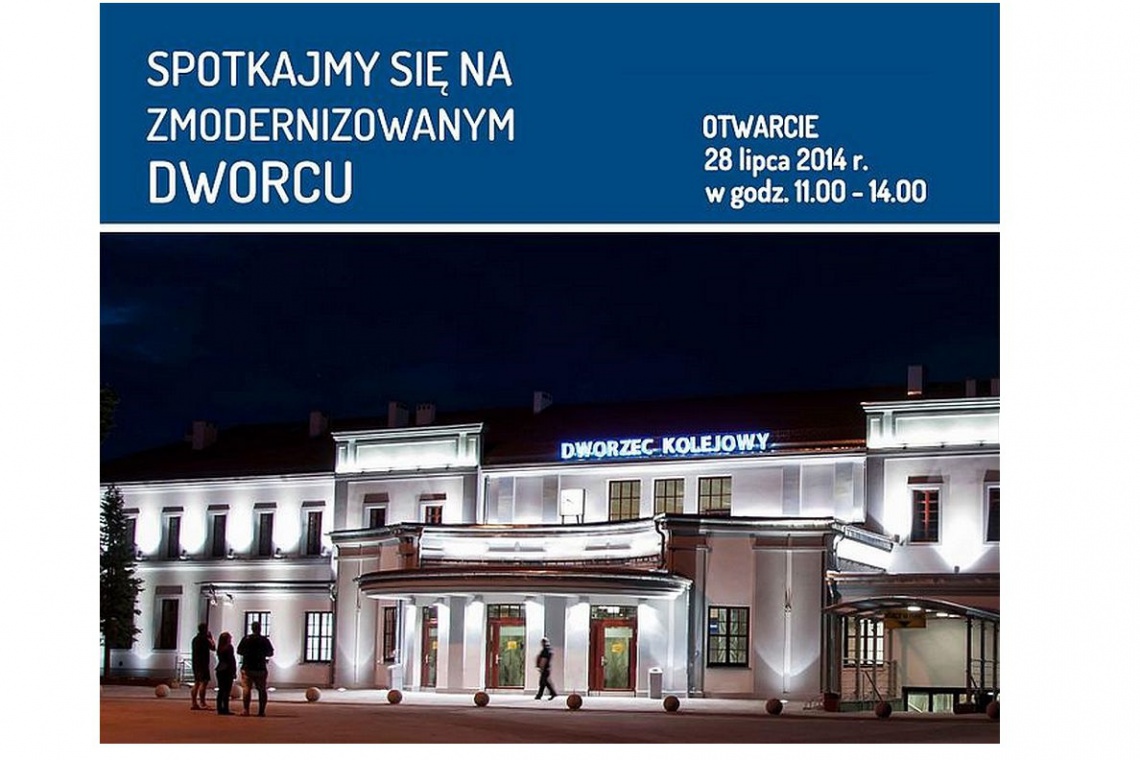 fot. UM Ełk Zabytkowy dworzec w Ełku zyskał nową jakość