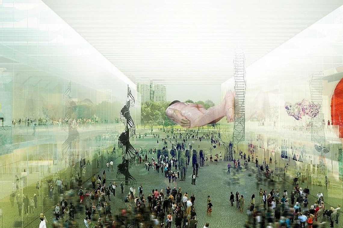 Projekt pracowni Thomas Phifer and Partners, fot. UM Warszawa Nowojorska pracownia zaprojektuje siedzibę Muzeum Sztuki Nowoczesnej i teatru TR